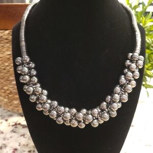 Silver Beaded Necklace